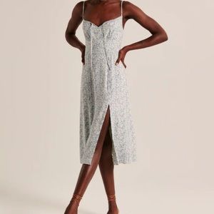 Abercrombie Midi Front-Tie Dress